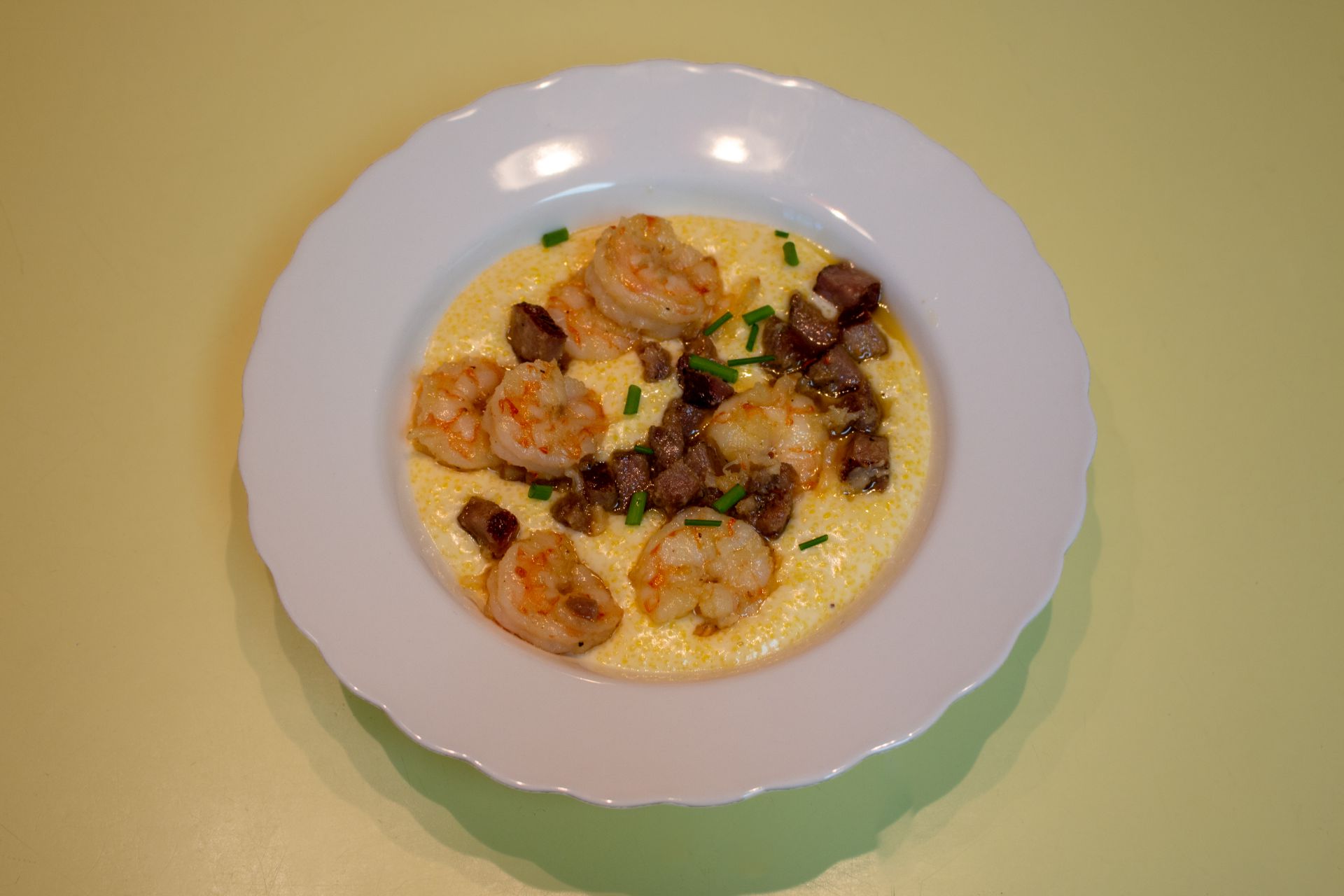 Shrimp, Andouille, & Tasso Grits Recipe Jacob's Andouille